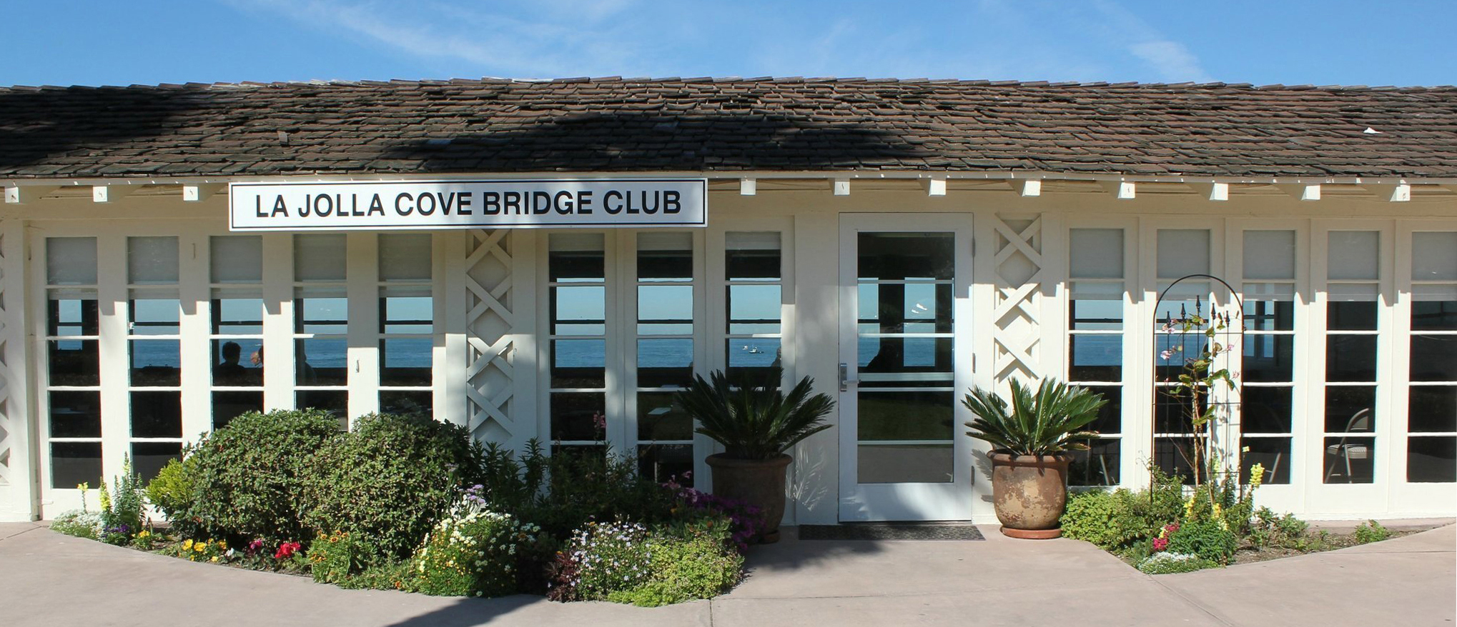 View of La Jolla Cove Bridge Club Building (facing ocean, image)