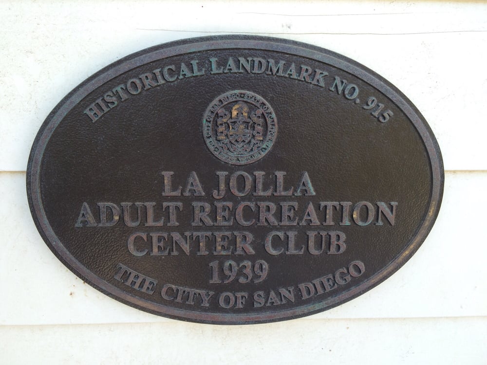 San Diego historical landmark plaque, 1939